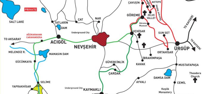 Map of Cappadocia